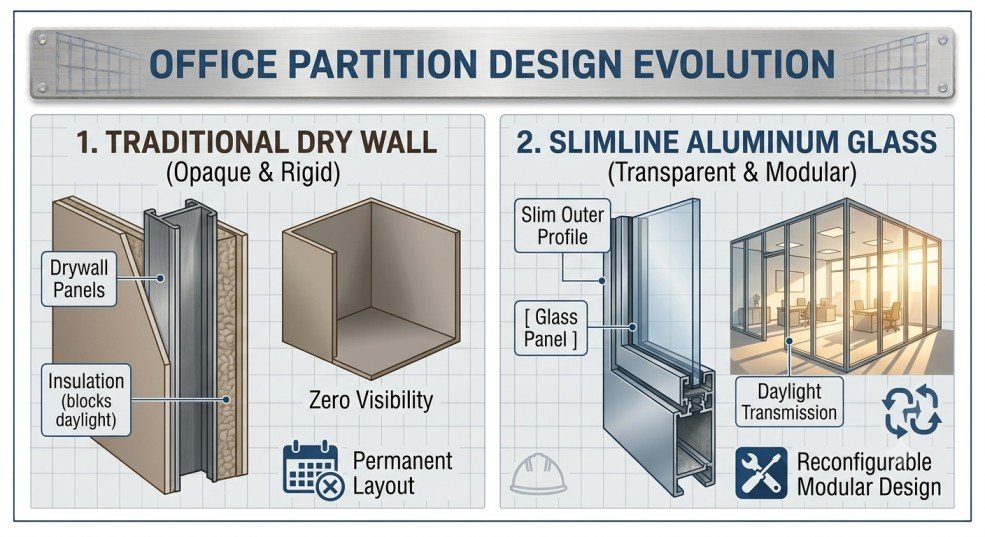 OFFICE PARTITION DESIGN EVOLUTION